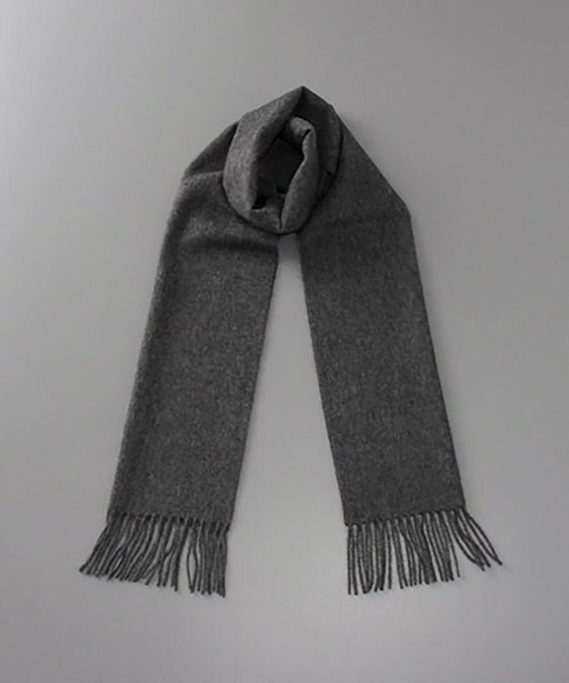AURORA WEB限定  カシミヤ マフラー（幅30cm) チャコールグレー