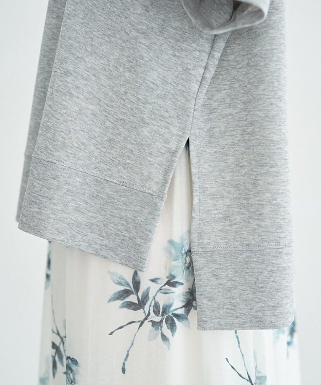 earth music&ecology シアーダンボールプルオーバー Gray Mixture