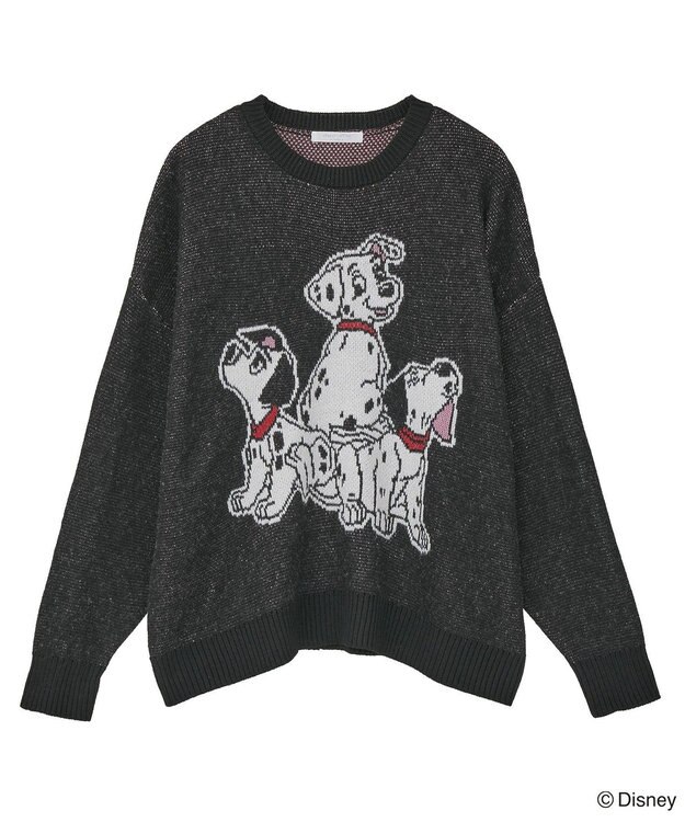 Green Parks １０１匹わんちゃん／ジャガードニット Black