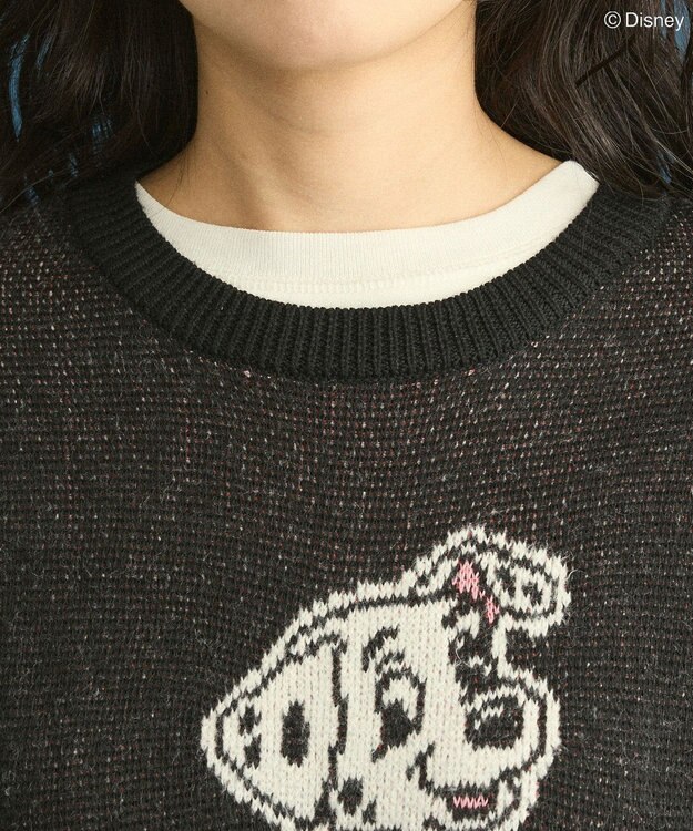 Green Parks １０１匹わんちゃん／ジャガードニット Black