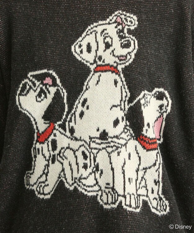 Green Parks １０１匹わんちゃん／ジャガードニット Black