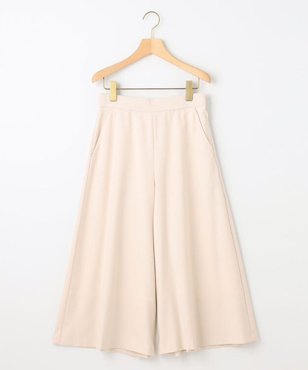 組曲 T/Rツイルストレッチ フレアパンツ アイボリー系