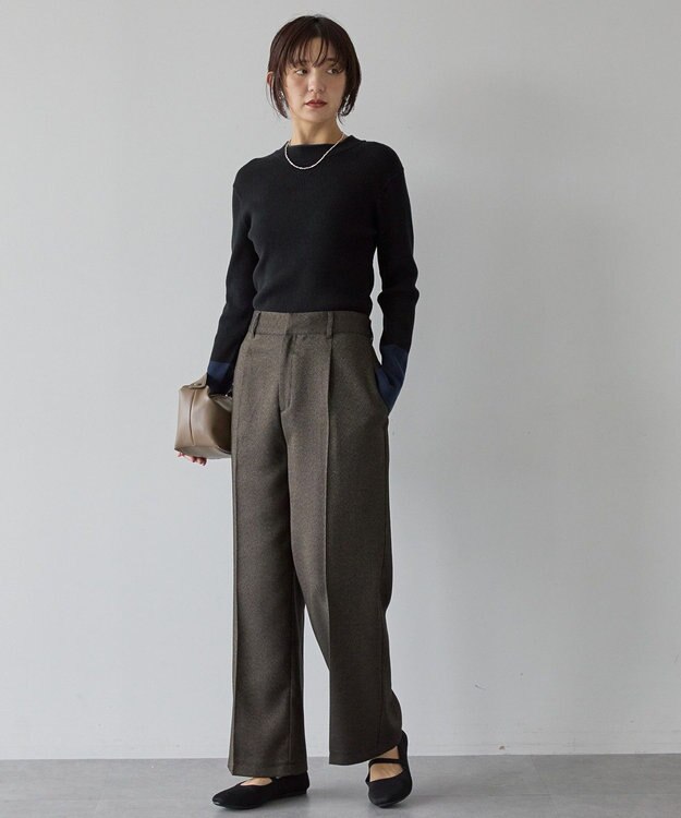 AMERICAN HOLIC バイパチリブモックネックニットプルオーバー Multi