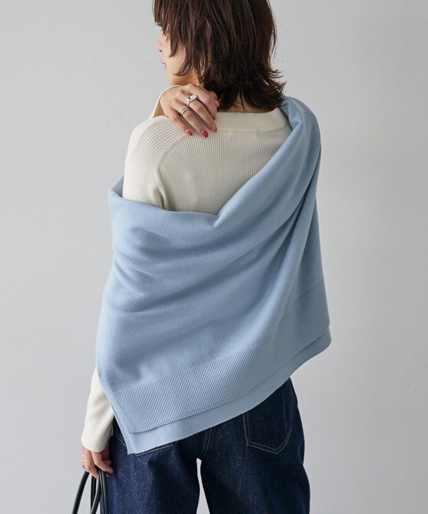 AMERICAN HOLIC バイパチリブモックネックニットプルオーバー Ivory