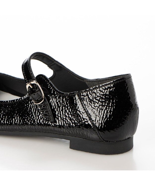 ing 【WEB限定】メリージェーンフラットシューズ ブラックエナメル