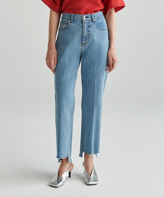 NAVE 【ReNAVE　洗える】ストレッチデニム スカイブルー