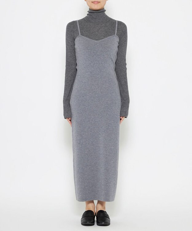 uncrave メリノウール キャミワンピース（uncrave WHITE） ミッドグレー