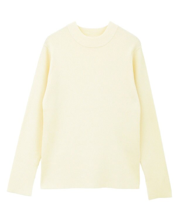 AMERICAN HOLIC バイパチリブモックネックニットプルオーバー Ivory