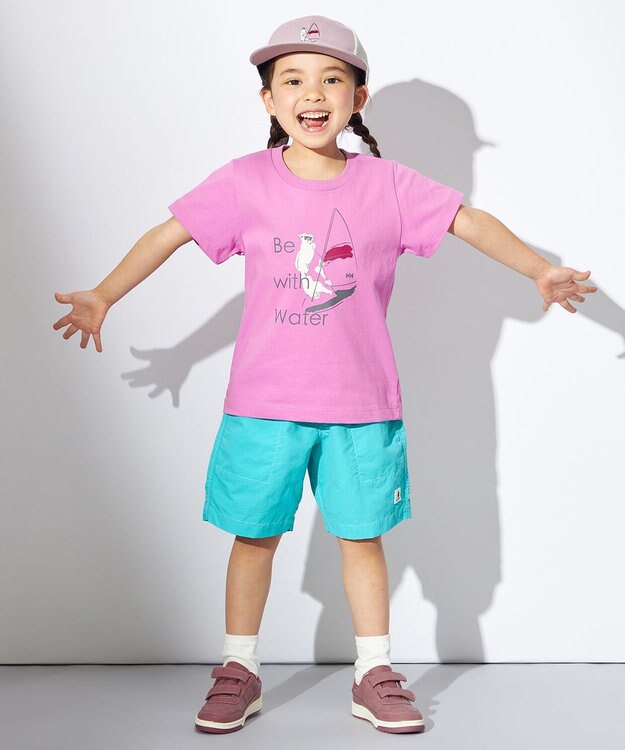 HELLY HANSEN 【キッズ】ショートスリーブ アニマル ティー バンドルピンク