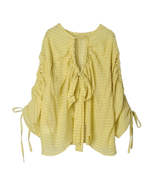 Green Parks ・ＥＬＥＮＣＡＲＥ　ＤＵＥ　バックリボンブラウス Yellow