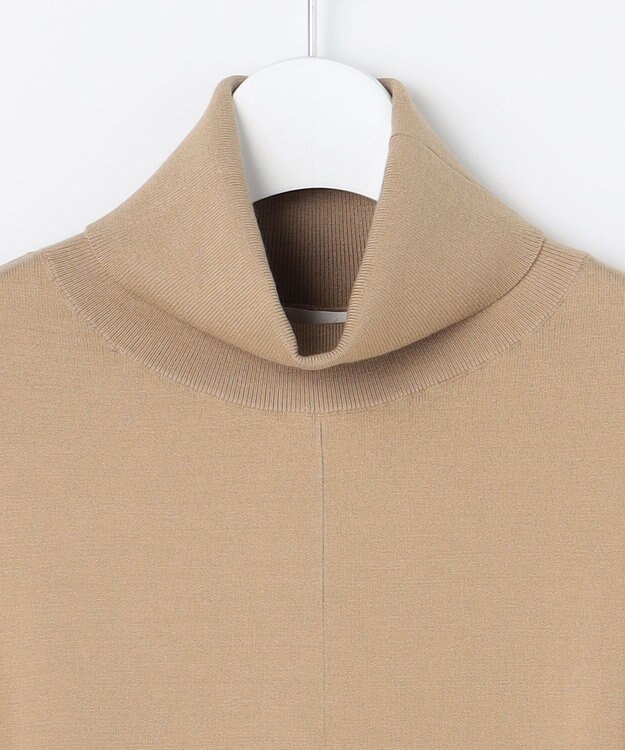 自由区 S ウォームレーヨンストレッチハイネック ニット モカ