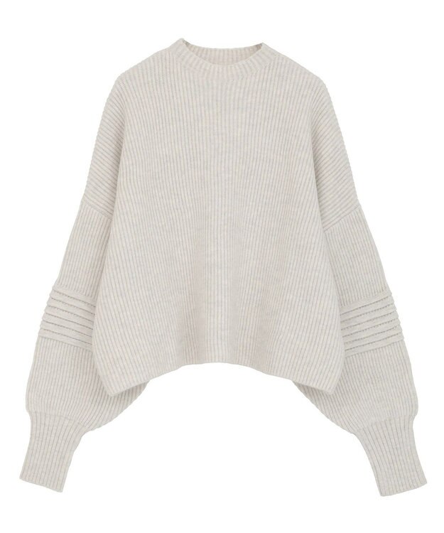 Green Parks ■ＥＳＣＡＲ　ピンタックスリーブニット Off White