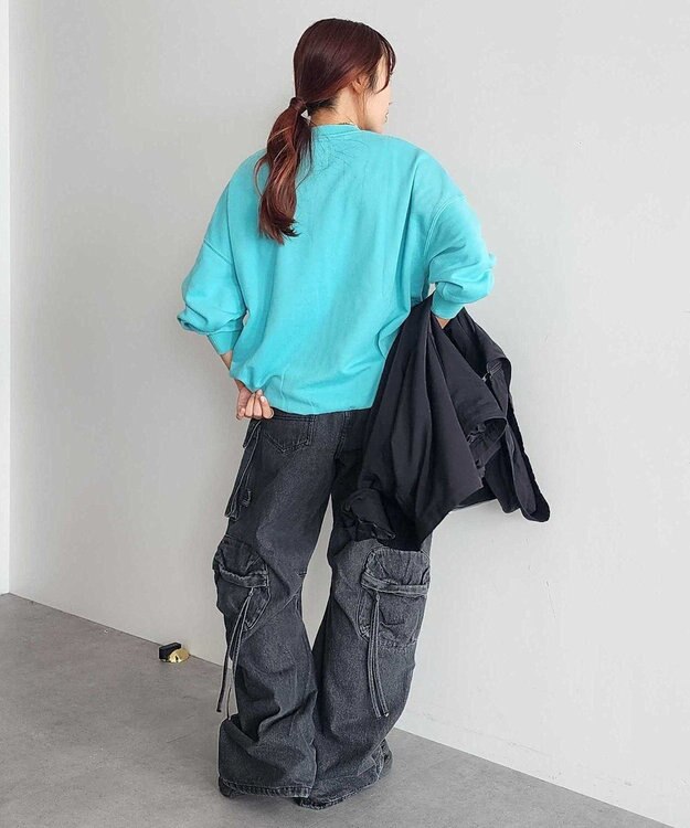 CRAFT STANDARD BOUTIQUE 【ユニセックス】裏毛プリントスウェット Blue Green