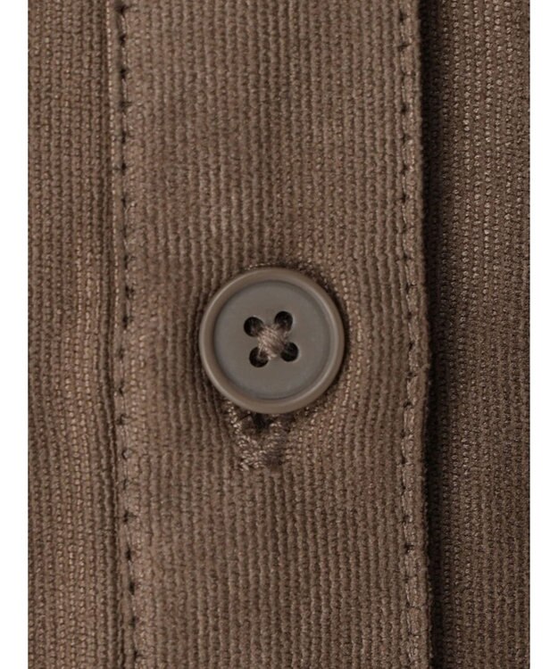 Green Parks マイクロピケシャツワンピース Camel