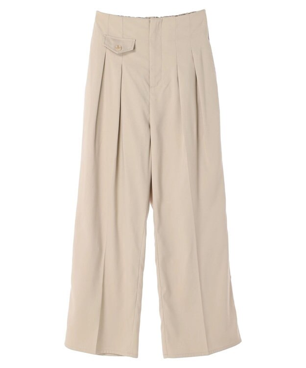 Green Parks ・Ｐｅｔｉｔ　Ｆｌｅｕｒ　ハイウエストワイドパンツ Ivory