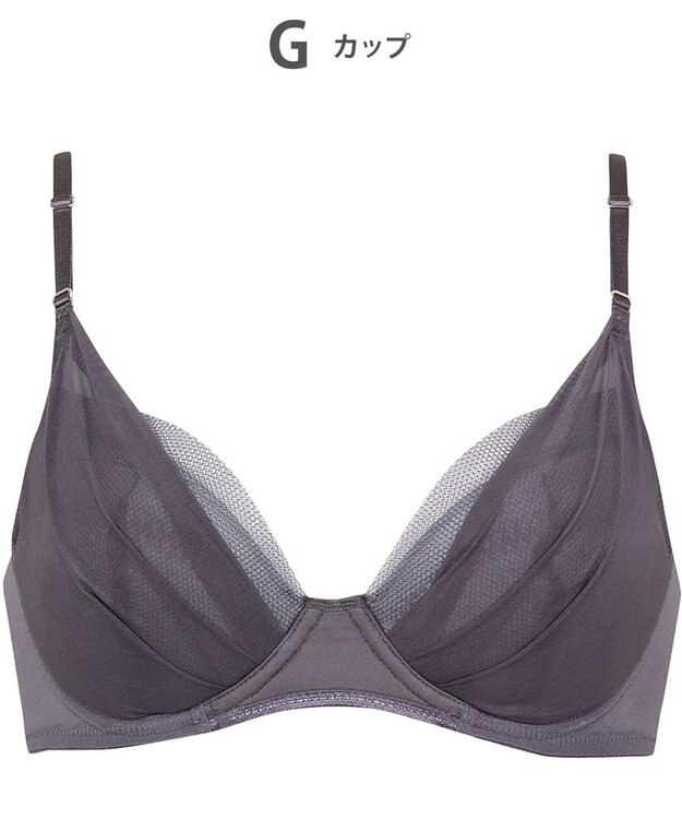 Wing 【マッチミーブラ】 ブラがわたしに合わせてくれる 【グッドデザイン賞受賞】バストの左右差や個々のバストの状態に対応  KB2011 ウイング／ワコール グレー
