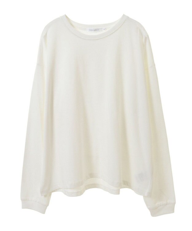 AMERICAN HOLIC ドロップショルダーカットプルオーバー Off White