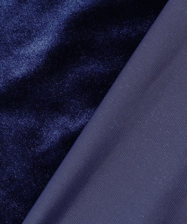 UNFILO ストレッチ ベロアＴシャツ ネイビー