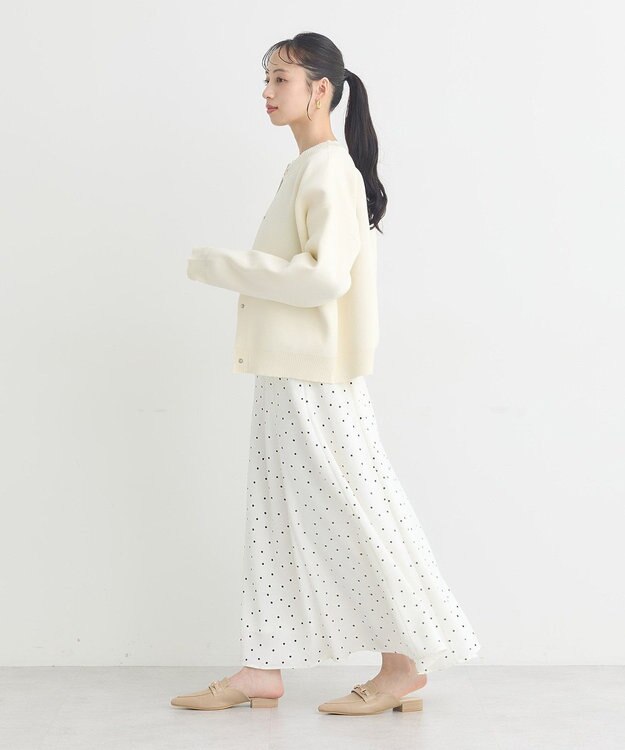 earth music&ecology メタルボタンカーディガン Grayish Blue