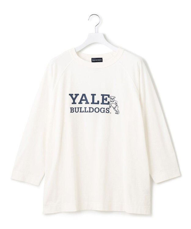 J.PRESS YORK STREET 【UNISEX】YALEロゴTEEシャツ ホワイト系
