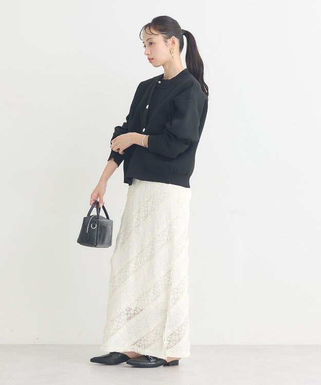 earth music&ecology メタルボタンカーディガン Grayish Blue