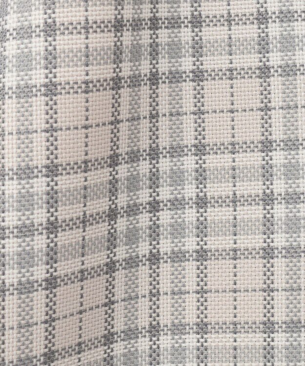 自由区 S 【洗える】オルタネートチェック コート ベージュ