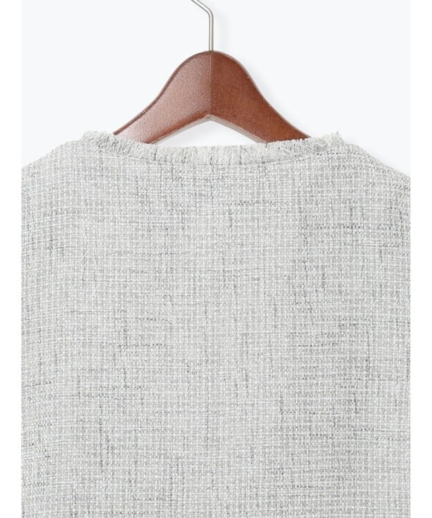 Te chichi 【セレモニーアイテム】ツイードVネックジレ グレー