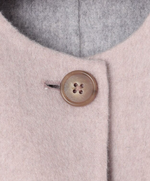 J.PRESS LADIES L 【リバーシブル】ウールナイロン リバー ショート コート ベージュ系