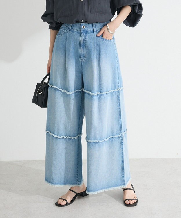 Green Parks ・ＳＵＧＡＲ　ＳＰＯＯＮ　ティアードデニムパンツ