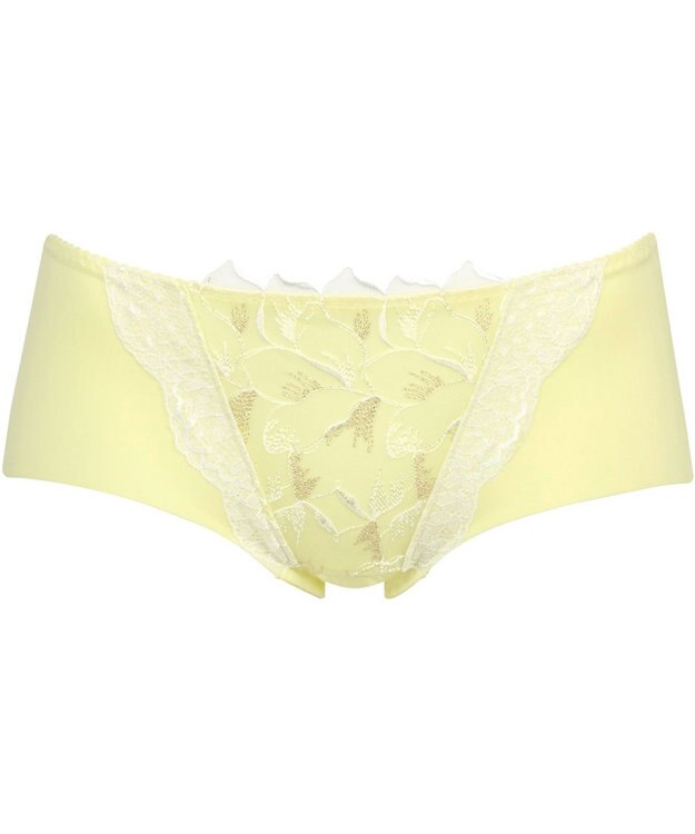 Wing ショーツ　【スキマフィットブラ】　KB2363とペア　裾はフリーカッティング　はきこみ丈あさめ　ウイング／ワコール　KF2963 イエロー