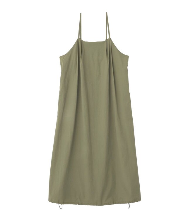 Green Parks 撥水加工キャミワンピース Khaki
