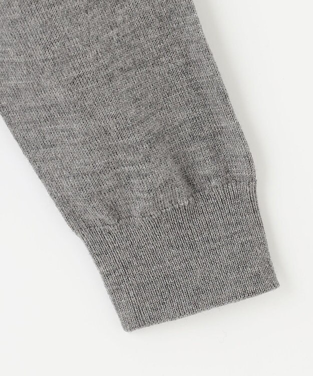 J.PRESS LADIES 【洗える】アーガイルツイン ニット グレー系