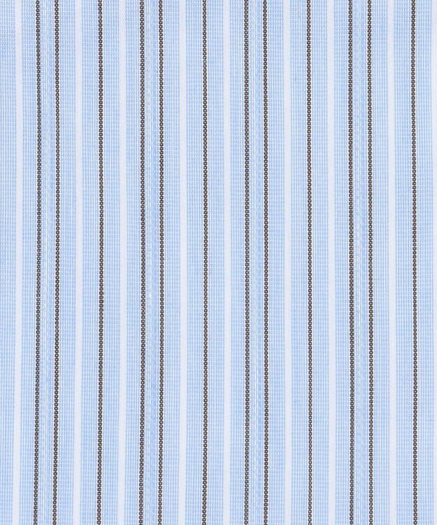 J.PRESS LADIES BEZハイネック フリル デコカラー サックス系