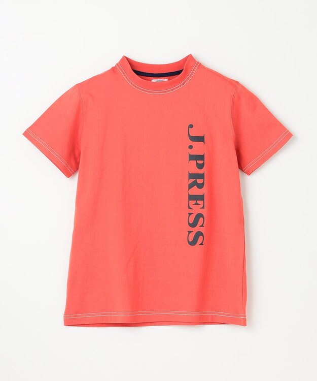 J.PRESS KIDS 【140-170㎝】ブランドロゴ 半袖Tシャツ オレンジ系