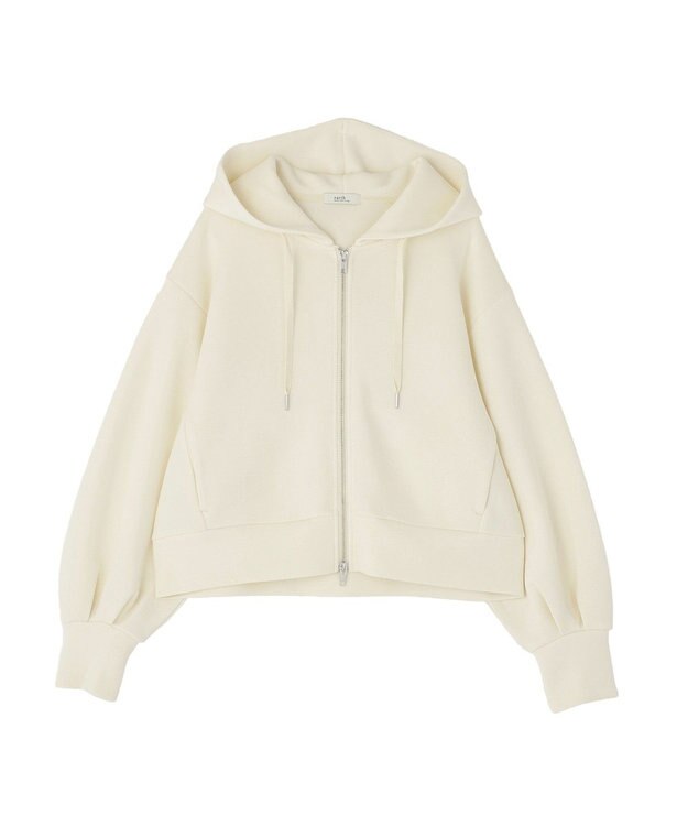 earth music&ecology エアもちフーディブルゾン Ivory