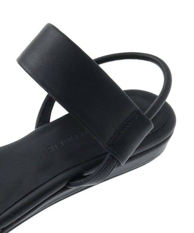 AMERICAN HOLIC ダブルバンドウェッジサンダル Black