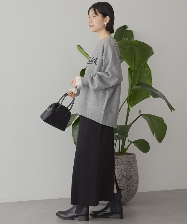 AMERICAN HOLIC Fairfield フロッキースウェットプルオーバー Light Gray Mixture