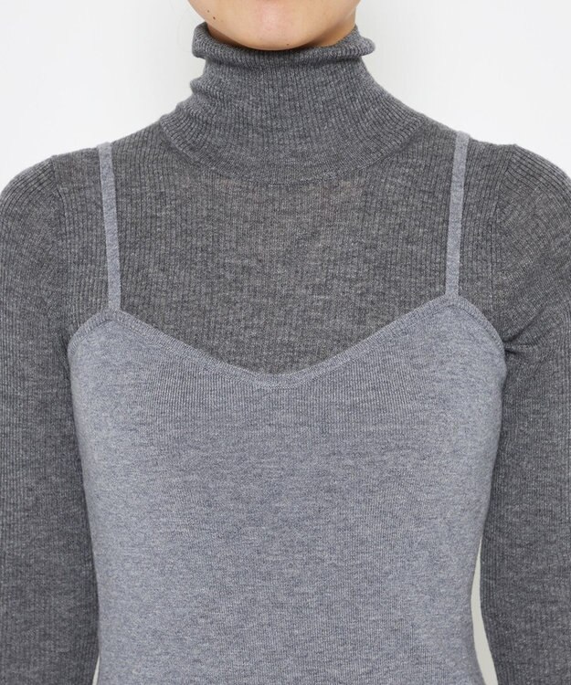 uncrave メリノウール キャミワンピース（uncrave WHITE） ミッドグレー