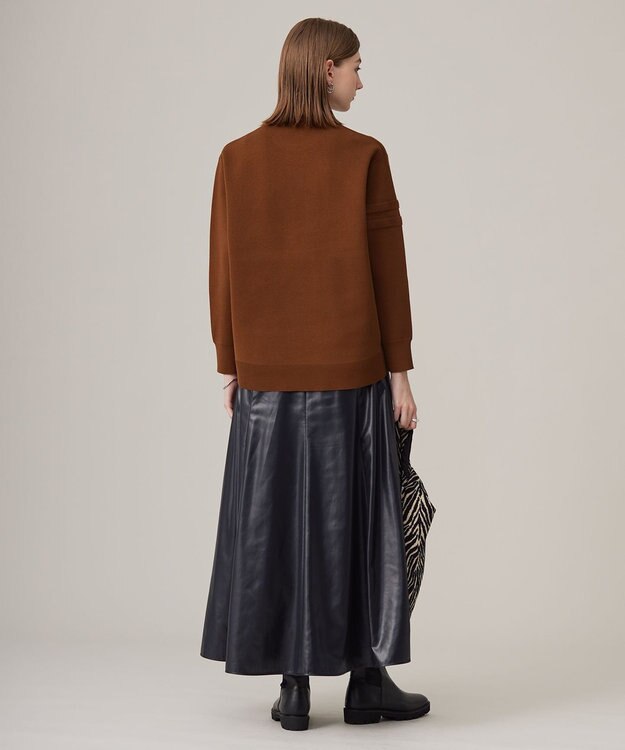 ICB 【洗える】ナンバリングカラーニット  プルオーバー コーヒー系［ソウルナンバー８］