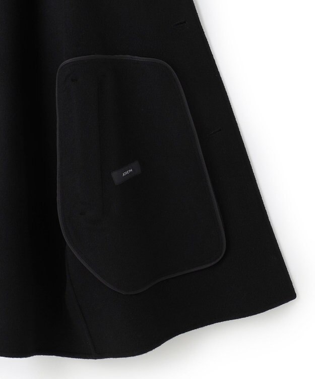 JOSEPH HOMME DOUBLE FACE CASHMERE  BALMACHAN COAT ブラック系