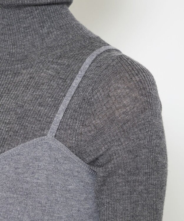 uncrave メリノウール キャミワンピース（uncrave WHITE） ミッドグレー