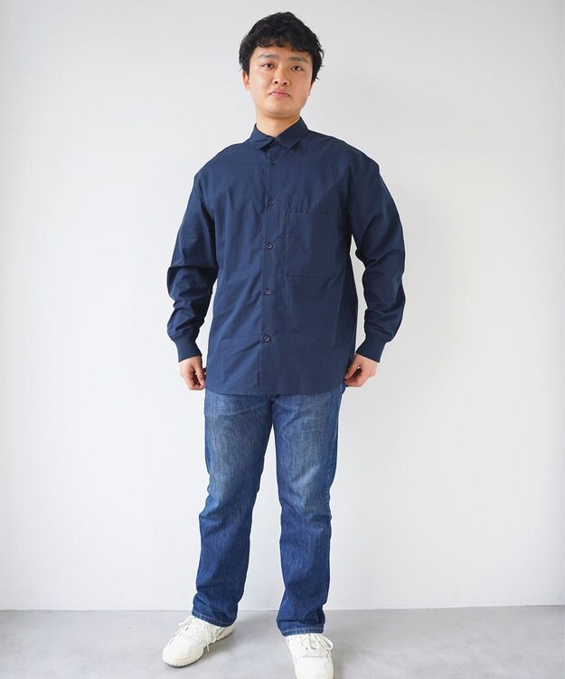 WHITE MAILS 【UNISEX】COTTON PAPER DUMP OVERSIZED シャツ コン