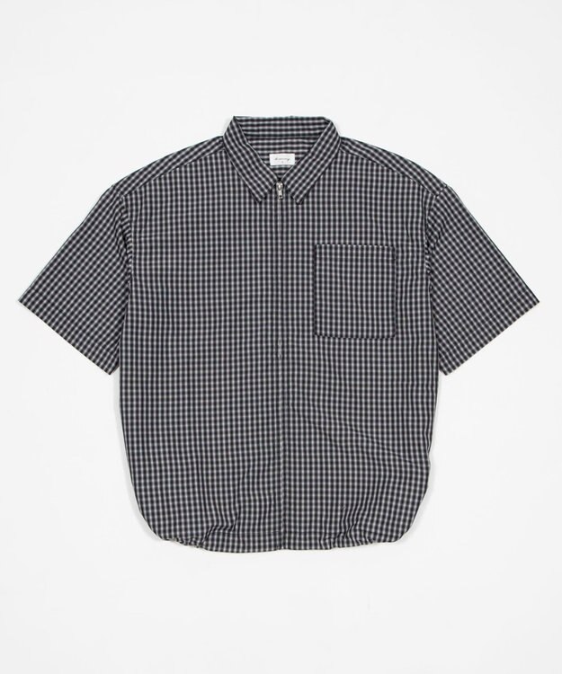 WEGO 【ユニセックス着用ITEM】ミニオンブレZIPシャツ（SS） ブラックチェック1