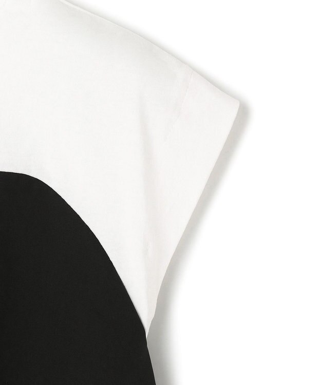 UNFILO 【110-150cm】アソート コンビTシャツ オフ×ブラック[ビスチェコンビ]