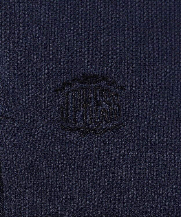 J.PRESS MEN コットンカノコ キーネックポケット Tシャツ ネイビー系