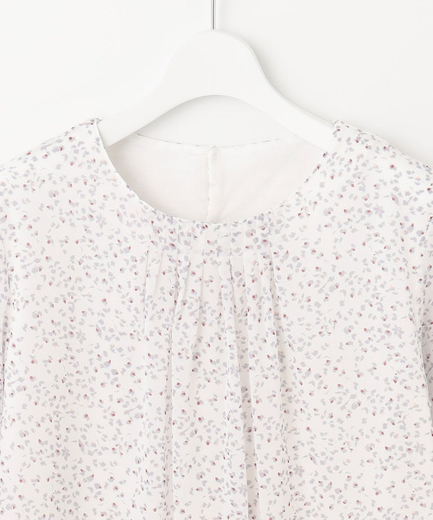 J.PRESS LADIES SMALL FLOWER プリント カットソー レッド系5