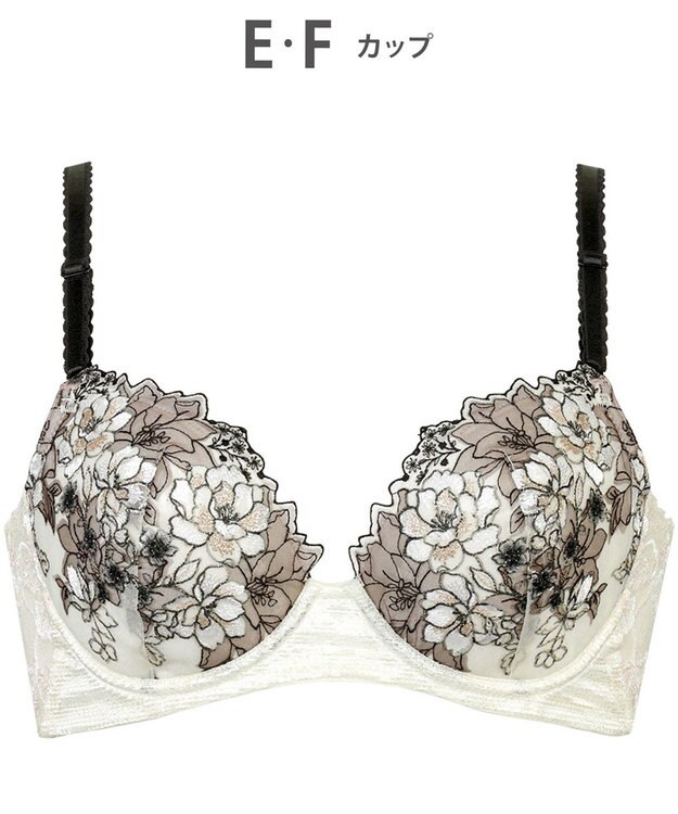 Wing ブラジャー 背中の段差をスムージング 脇高設計 胸ふっくら 【後ろ姿きれいブラ】 ブラ KB2721 ウイング／ワコール クリーム