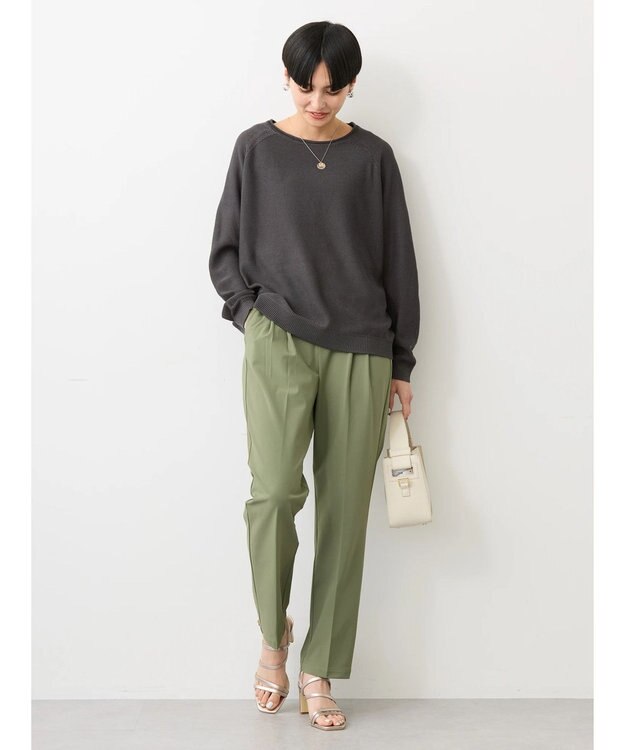 AMERICAN HOLIC 美・美・美接触冷感テーパードパンツ Khaki