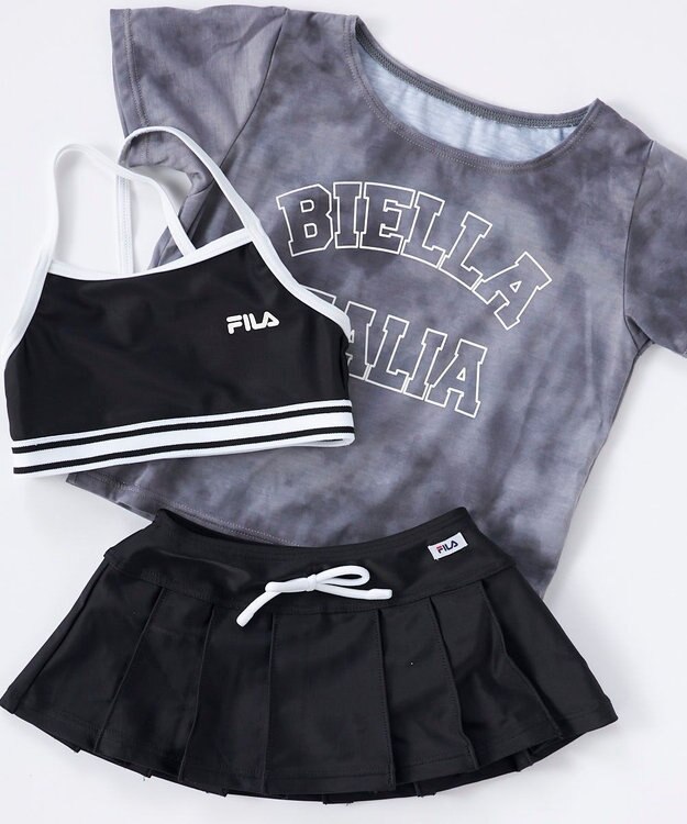 OP／FILA 【FILA】タイダイプリントTシャツ付き水着３点セット ブラック