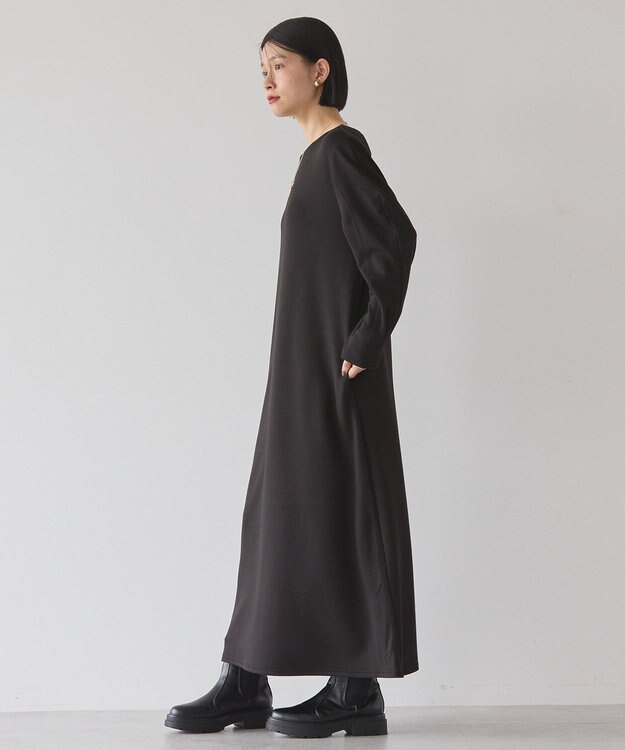 AMERICAN HOLIC 袖コンシャスポンチワンピース Black